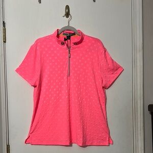 Jamie Sadock Pink Polo T-Shirt with Short Sleeves
